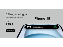 iPhone 15 užsisakykite dabar
