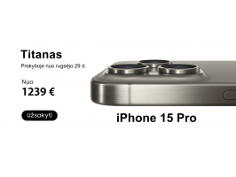 iPhone 15 Pro užsisakykite dabar