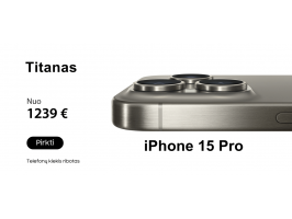 iPhone 15 Pro - jau prekyboje!