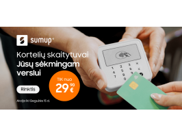 SumUp kortelių skaitytuvai