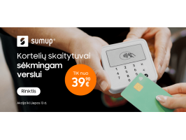 SumUp kortelių skaitytuvai