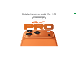 iPhone 17 Pro - jau greitai!