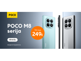POCO M8 ir M8 Pro akcija