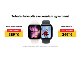 Apple Watch pasiūlymai