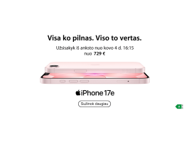 iPhone 17e - jau greitai