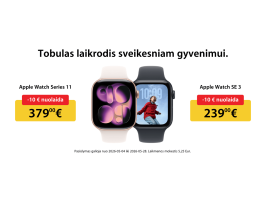 Apple Watch pasiūlymai