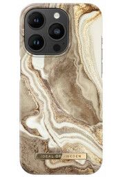 IDEAL OF SWEDEN dėklas iPhone 14 Pro Golden Sand Marble