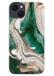 iPhone 14 Plus dėklas Golden Jade Marble