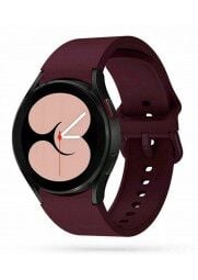 silikoninis dirželis Samsung Watch4 | 5 | 5Pro bordo