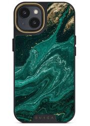 BURGA Elite Gold dėklas iPhone 14 Plus Emerald Pool