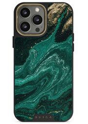 BURGA Elite Gold dėklas iPhone 14 Pro Max Emerald Pool