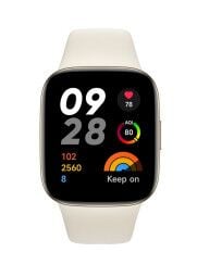 Xiaomi Watch 3 ivory ekranas is priekio