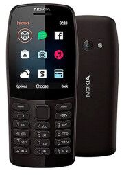 Nokia 210 juodos spalvos