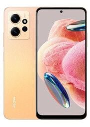 Xiaomi Note12 auksinės spalvos ekranas.