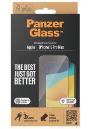 PANZERGLASS grūdintas apsauginis stikliukas iPhone 15 Pro Max