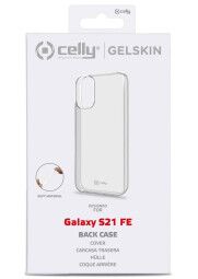 CELLY Samsung Galaxy S21 FE silikoninis dėklas skaidrus