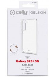 CELLY Samsung Galaxy S23+ silikoninis dėklas skaidrus
