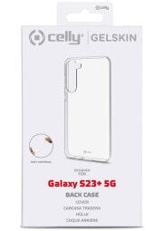 CELLY Samsung Galaxy S23+ silikoninis dėklas skaidrus