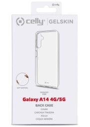 CELLY Samsung Galaxy A14 | A14 5G silikoninis dėklas skaidrus pakuotė