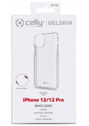 Celly iPhone 12 | 12 Pro silikoninis dėklas Clear (skaidrus), 1 nuotrauka