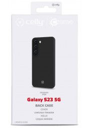 Celly Cromo Samsung Galaxy 23 silikoninis dėklas Black (juodas), 1 nuotrauka