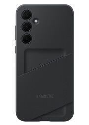 Samsung Galaxy A35 dėklas su kortelių kišenėle juodas, 1 nuotrauka