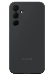 Silikoninis originalus dėklas Samsung Galaxy A35 juodas, 1 nuotrauka