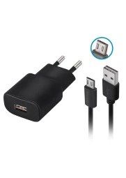 Tinklo įkroviklis su micro USB laidu 10W - Forever, 1 nuotrauka