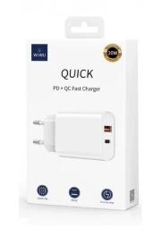 Tinklo įkroviklis USB-AUSB-C jungtis 20W - WiWU nuotrauka 1