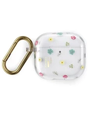 Ideal of Swededn AirPods Gen 4 clear dėklas Petite Floral,1 nuotrauka