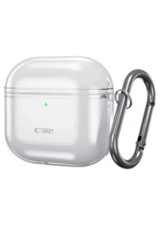 Techprotect Airpods 4 silikoninis dėklas, skaidrus, 1 nuotrauka