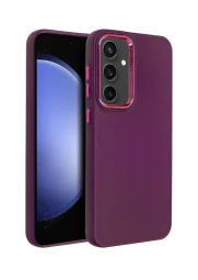 Smart Samsung Galaxy S25 frame dėklas, violetinė, 1 nuotrauka
