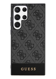 Guess Samsung Galaxy S24 Ultra Stripe dėklas, juoda, 1 nuotrauka