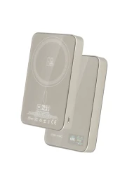 Blavec BJ-04 MagSafe belaidė išorinė baterija -10000 mAh, auksinė, 1 nuotrauka
