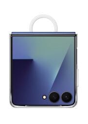 Samsung Galaxy Flip7 skaidrus dėklas su žiedu, 1 nuotrauka