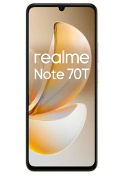 Realme Note 70T ismanusis telefonas, 128GB, auksinis, 1 nuotrauka