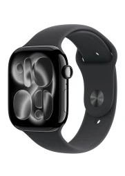 Apple Watch 11 GPS 46mm Jet Black Aluminium Case with Black Sport Band M/L, 1 nuotrauka