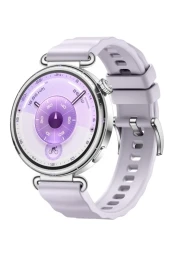 Huawei GT6 41mm, sidabrinis su violetine apyranke, 1 nuotrauka