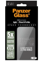 PanzerGlass Ceramic stikliukas iPhone 16 Pro Max, 1 nuotrauka