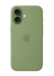 Apple iPhone 17 silikoninis dėklas su MagSafe, samanų žalia, 1 nuotrauka