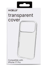 Celly iPhone 17 Pro skaidrus silikoninis dėklas, 1 nuotrauka