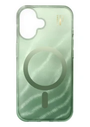 Ideal of Sweden iPhone 17 dėklas - Glitter Glow, Sage Green, 1 nuotrauka