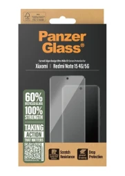 Panzerglass Xiaomi Redmi Note 15 4G 5G stikliukas, skaidri, 1 nuotrauka