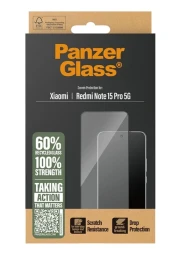 Panzerglass Xiaomi Redmi Note 15 Pro 5G stikliukas, skaidri, 4 nuotrauka