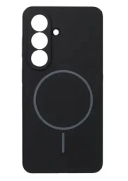 Smart Samsung S26 MagSafe silikoninis dėklas, juodas, 1 nuotrauka