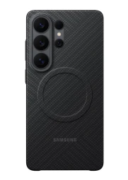 Samsung Galaxy S26 Ultra anglies pluošto magnetinis dėklas, juoda, 1 nuotrauka