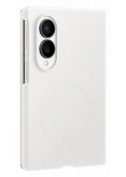 Samsung Galaxy Fold8 silikoninis magnetinis dėklas, balta, 1 nuotrauka