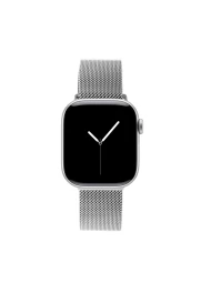 Ideal of Sweden Apple Watch 42 44 45 48 49 mm milanietiškas dirželis, sidabrinė, 1 nuotrauka