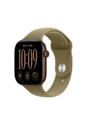 Apple_Watch_Series_12_46mm_GPS_Dark_Bronze_Aluminum_Sport_Band_Olive_S/M_Image_Position_1