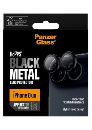 Panzerglass iPhone Duo kameros stikliukas, juoda, 1 nuotrauka